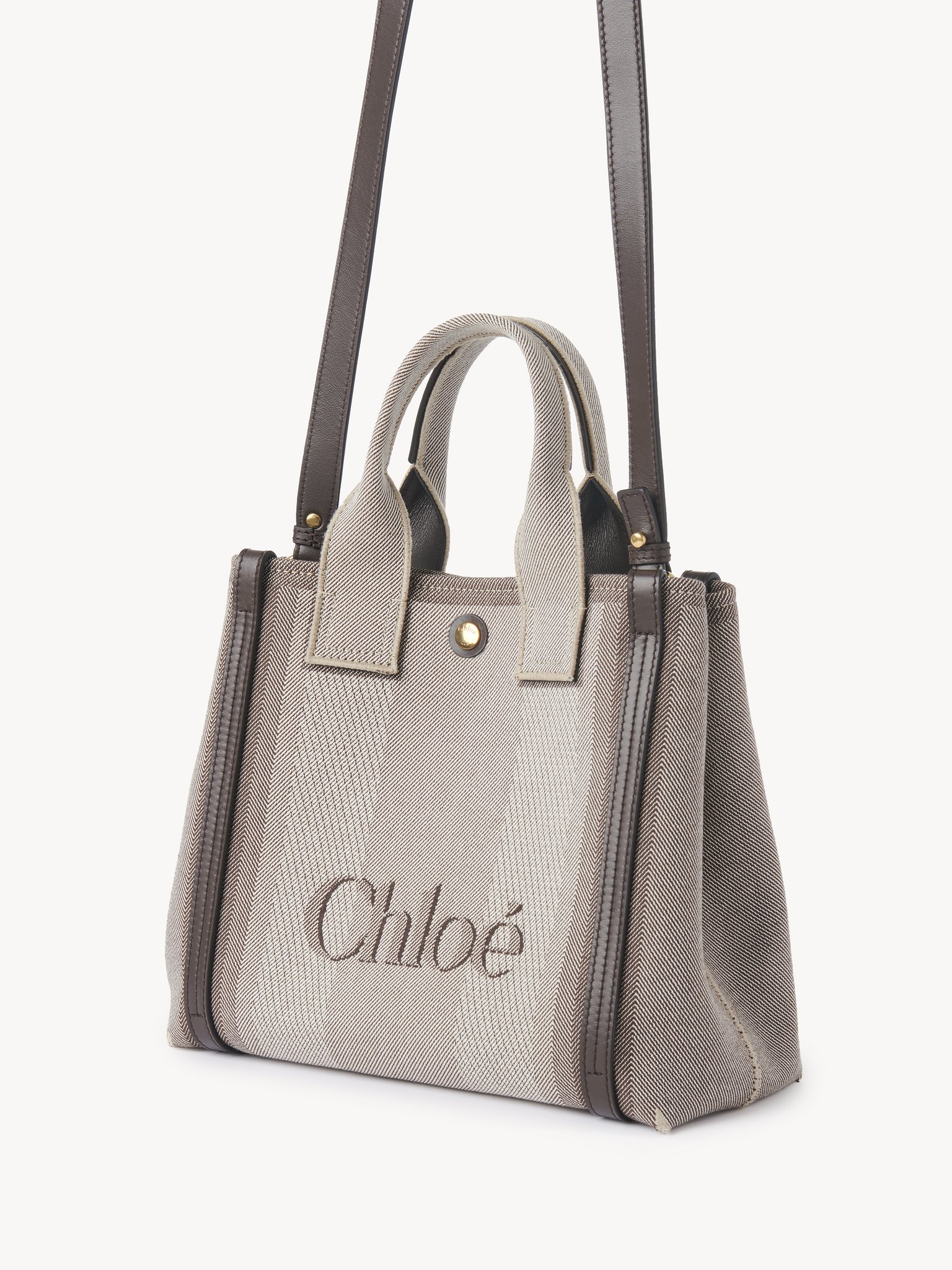 Small Chloé Carry tote bag in canvas Cotton canvas
Kohl Brown Product detail