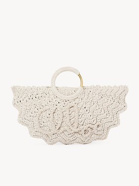 Small Bracelet Paravent tote bag in crochet Crochet
Deep Ivory