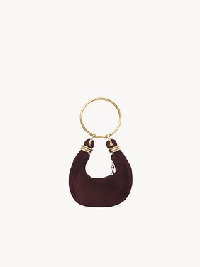 Mini Bracelet Hobo bag in suede leather Suede lambskin
Deep Violine