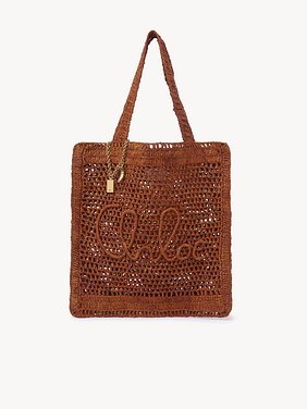 Summer Banana tote bag in raffia Raffia & calfskin
Clay Brown