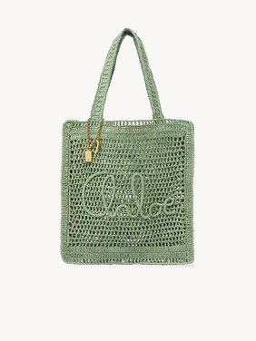 Summer Banana tote bag in raffia Raffia & calfskin
Tea Leaf Green