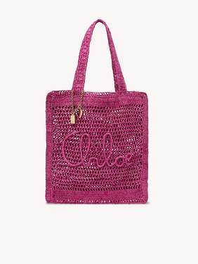 Summer Banana tote bag in raffia Raffia & calfskin
Fuchsia Rose