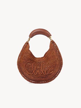 Summer Banana hobo bag in raffia Raffia & calfskin
Clay Brown