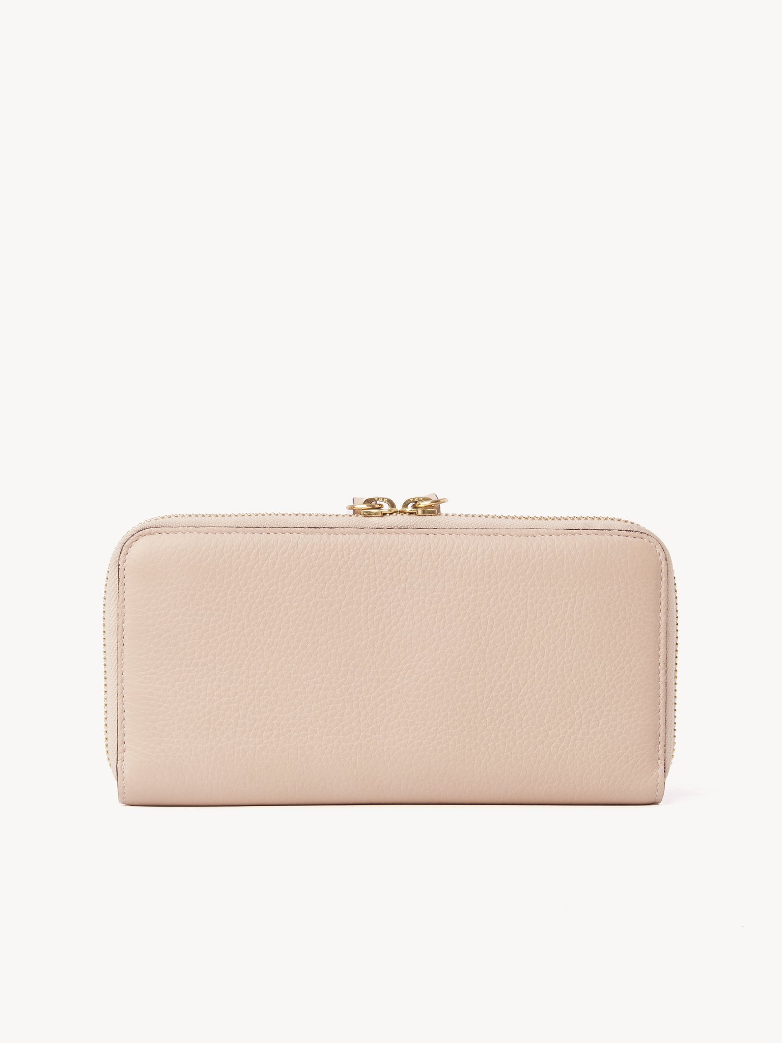 Alphabet wallet with flap in grained leather Grained & smooth calfskin
Blush nude Back view of the product