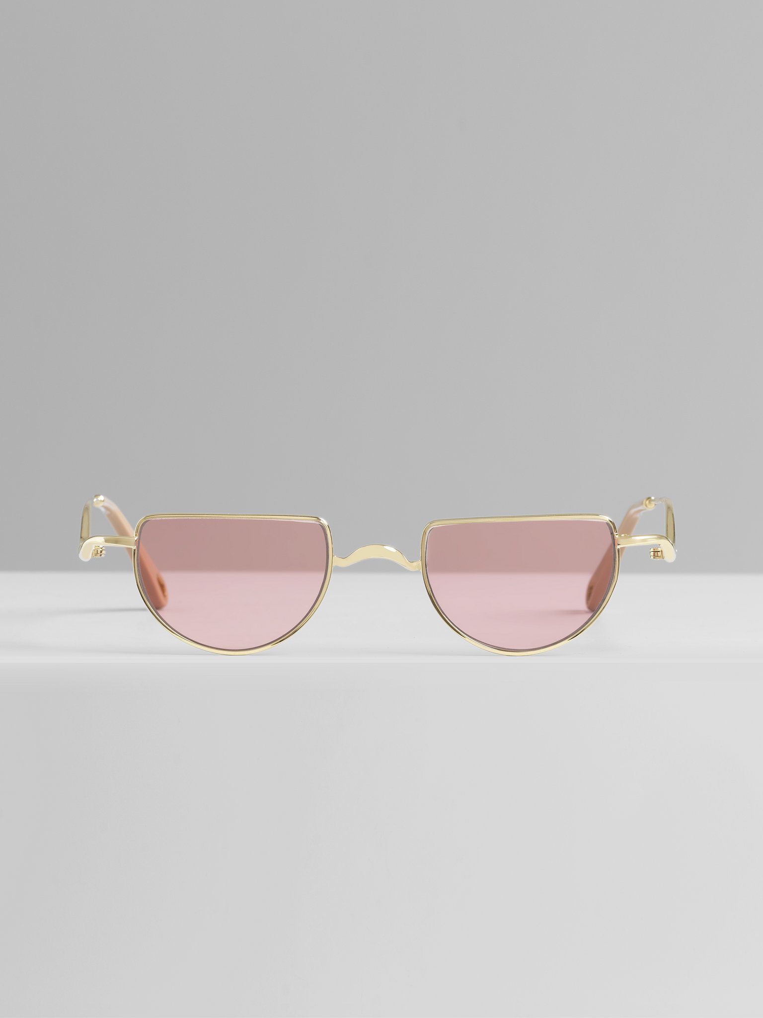 chloe half rim sunglasses