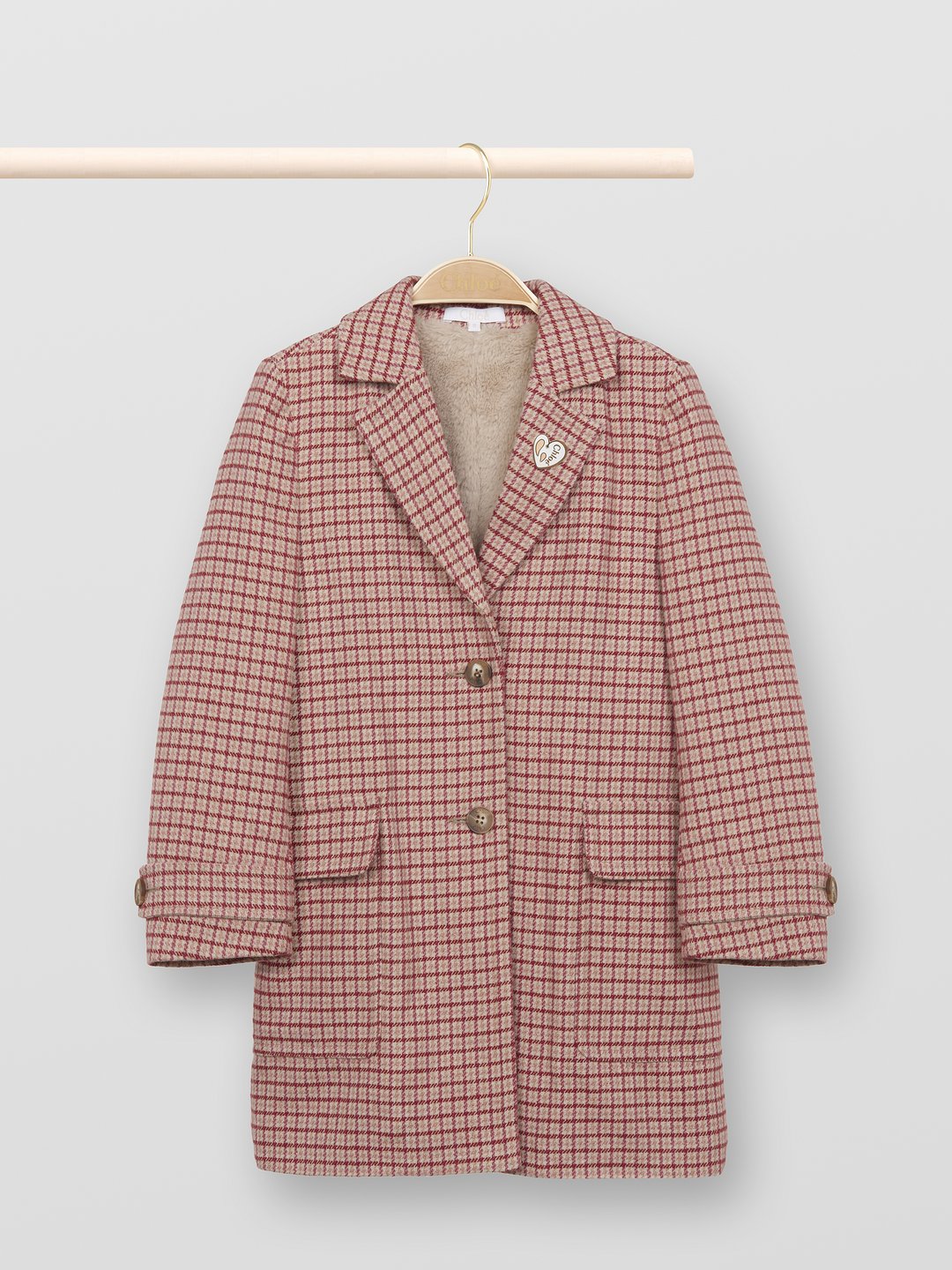 ladies check coat