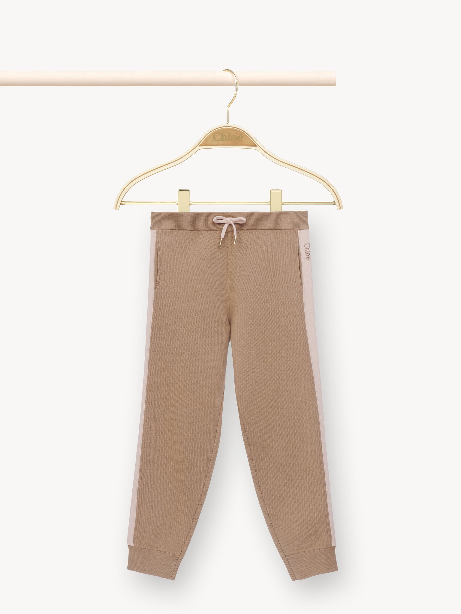 Knitted pants Organic cotton-wool knit
Stone