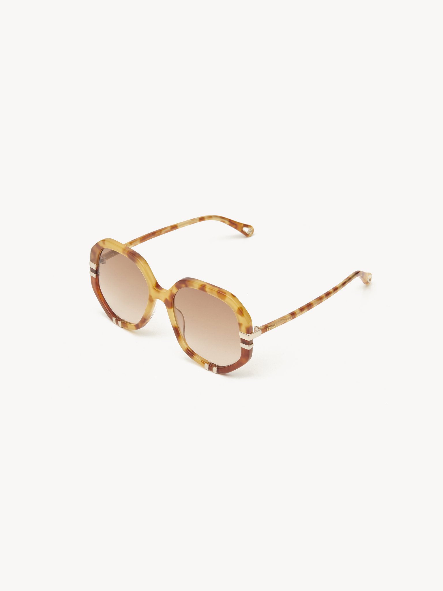 Lunettes de soleil West Petite Acétate biosourcé finition écaille & métal
Verres marron dégradé