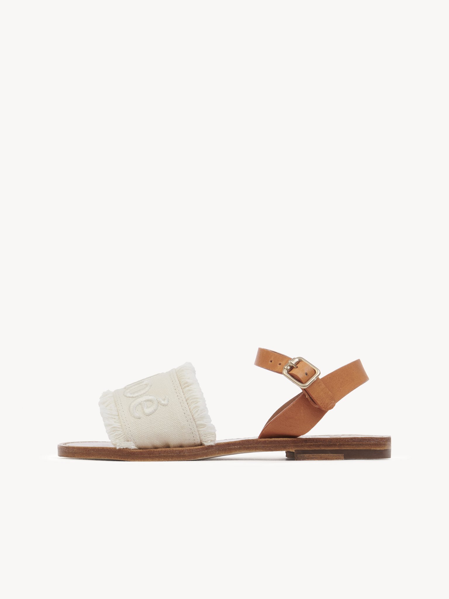 Fringed sandals Cowhide & cotton
Ivory