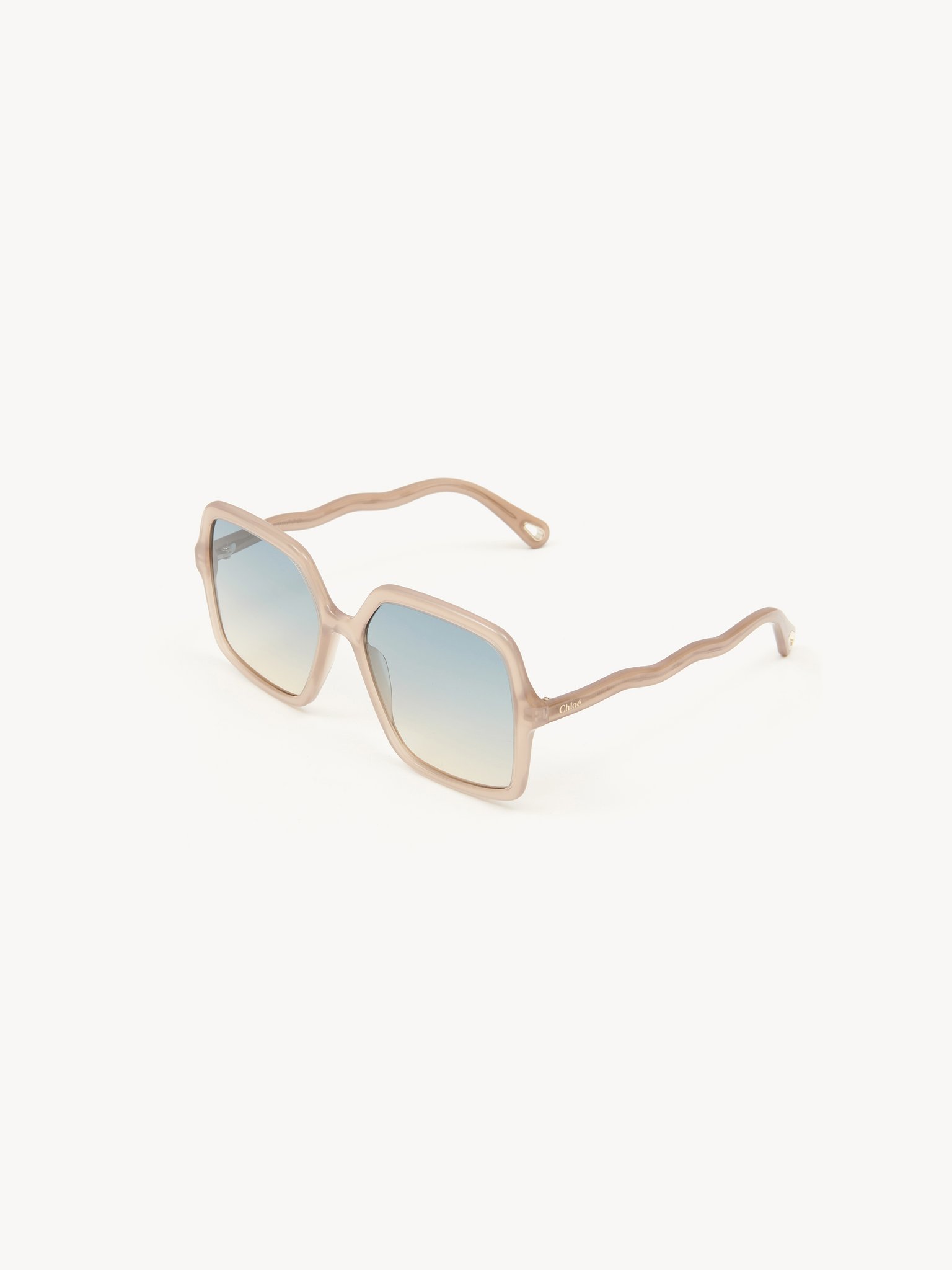 Zelie sunglasses Opal Brown Nude frame
Double gradient Petrol/Nude lenses