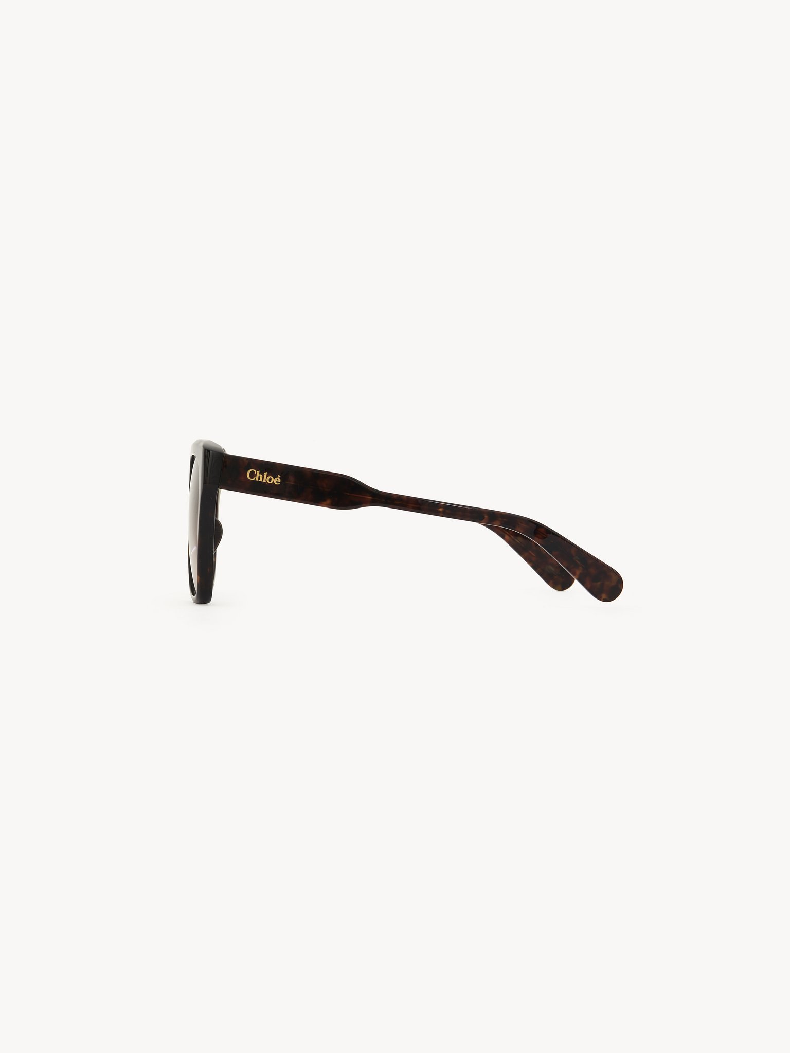 Gayia sunglasses Dark havana recycled acetate & bio-based nylon
Gradient brown lenses Back view of the product