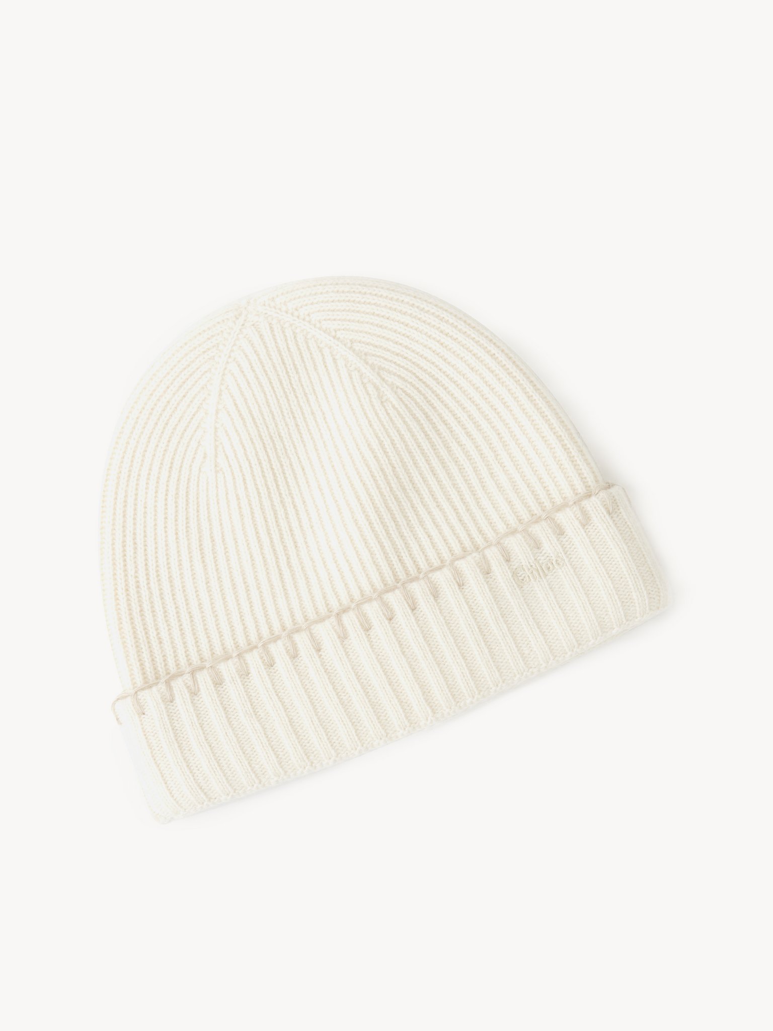 Ribbed knit beanie Ribbed knit
Eden White