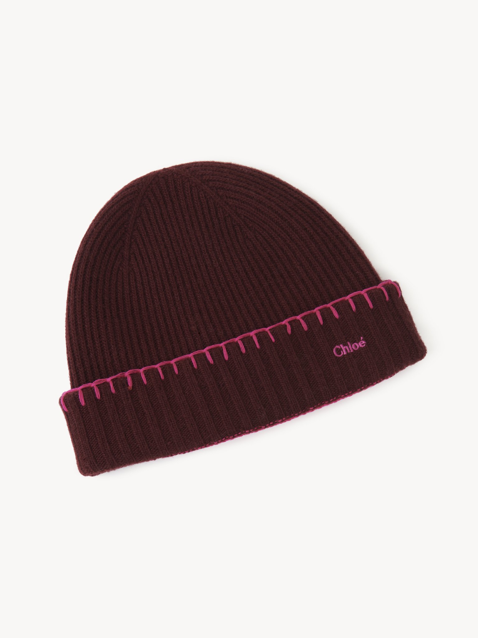 Ribbed knit beanie Ribbed knit
Purple & Pink