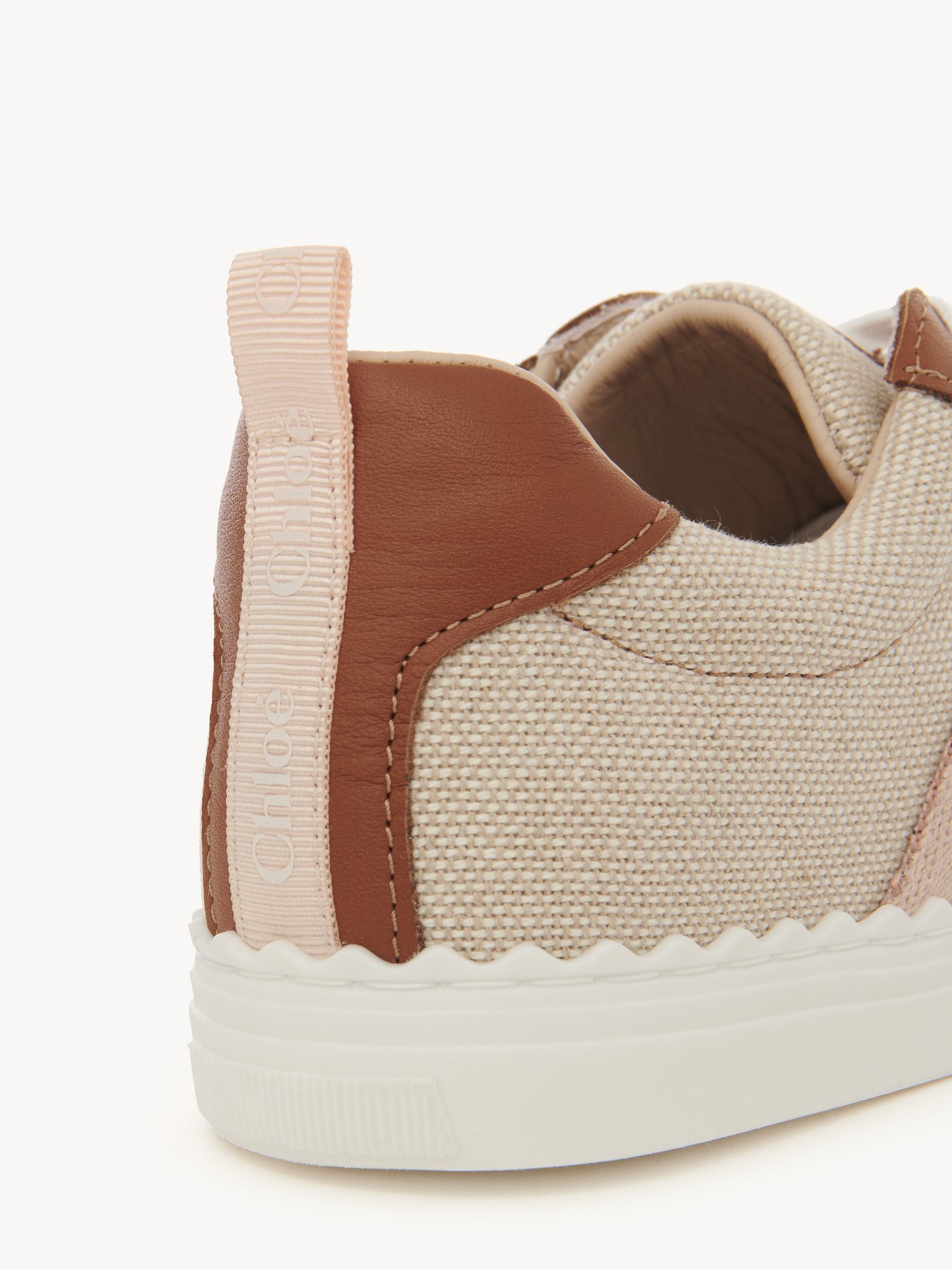 Lauren low-top sneakers Leather & cotton
Brown Beige Product detail