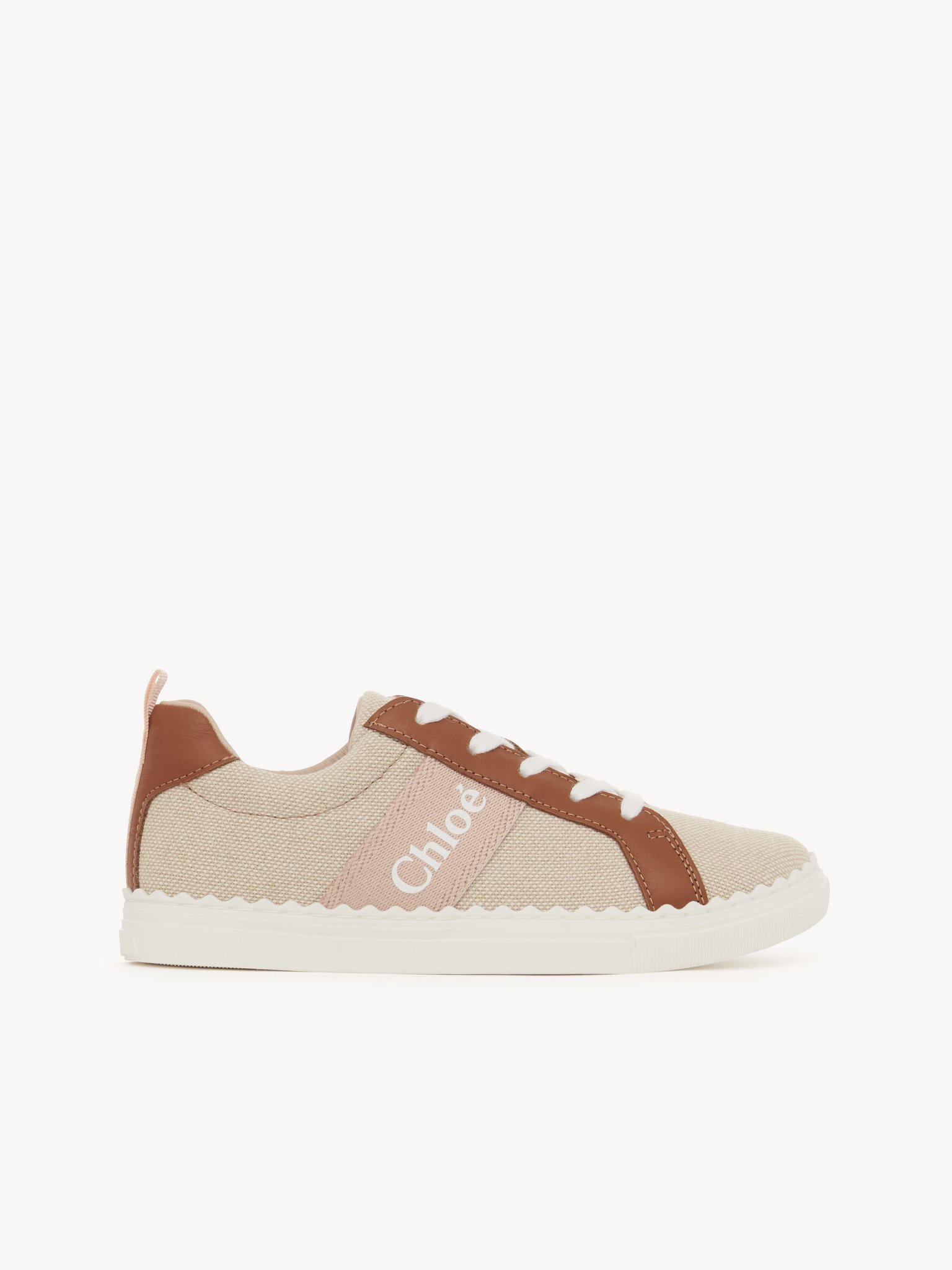 Lauren low-top sneakers Leather & cotton
Brown Beige