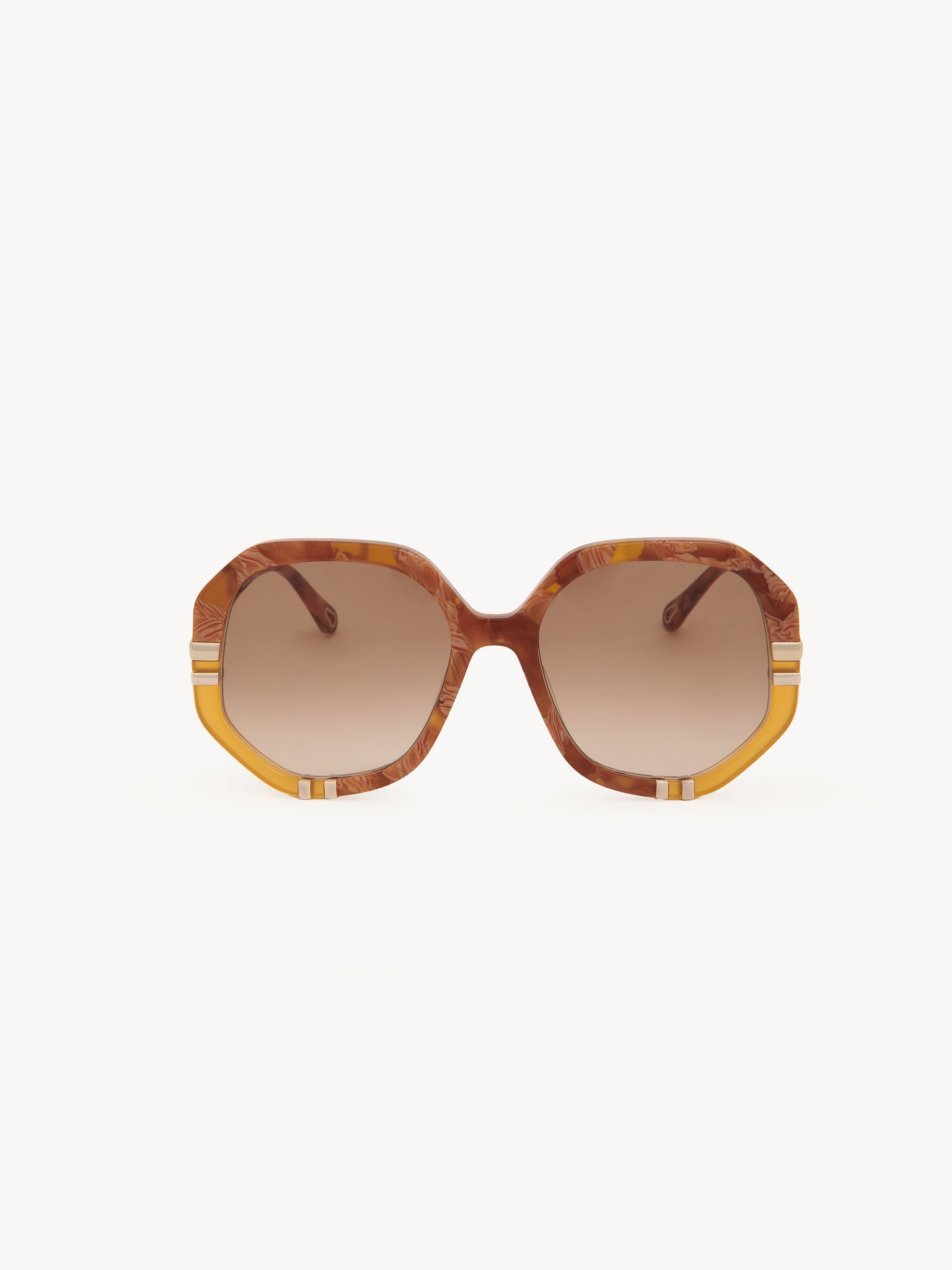 Lunettes de soleil West Petite Acétate biosourcé finition écaille et miel & métal
Verres marron dégradé Vue arrière de l’article