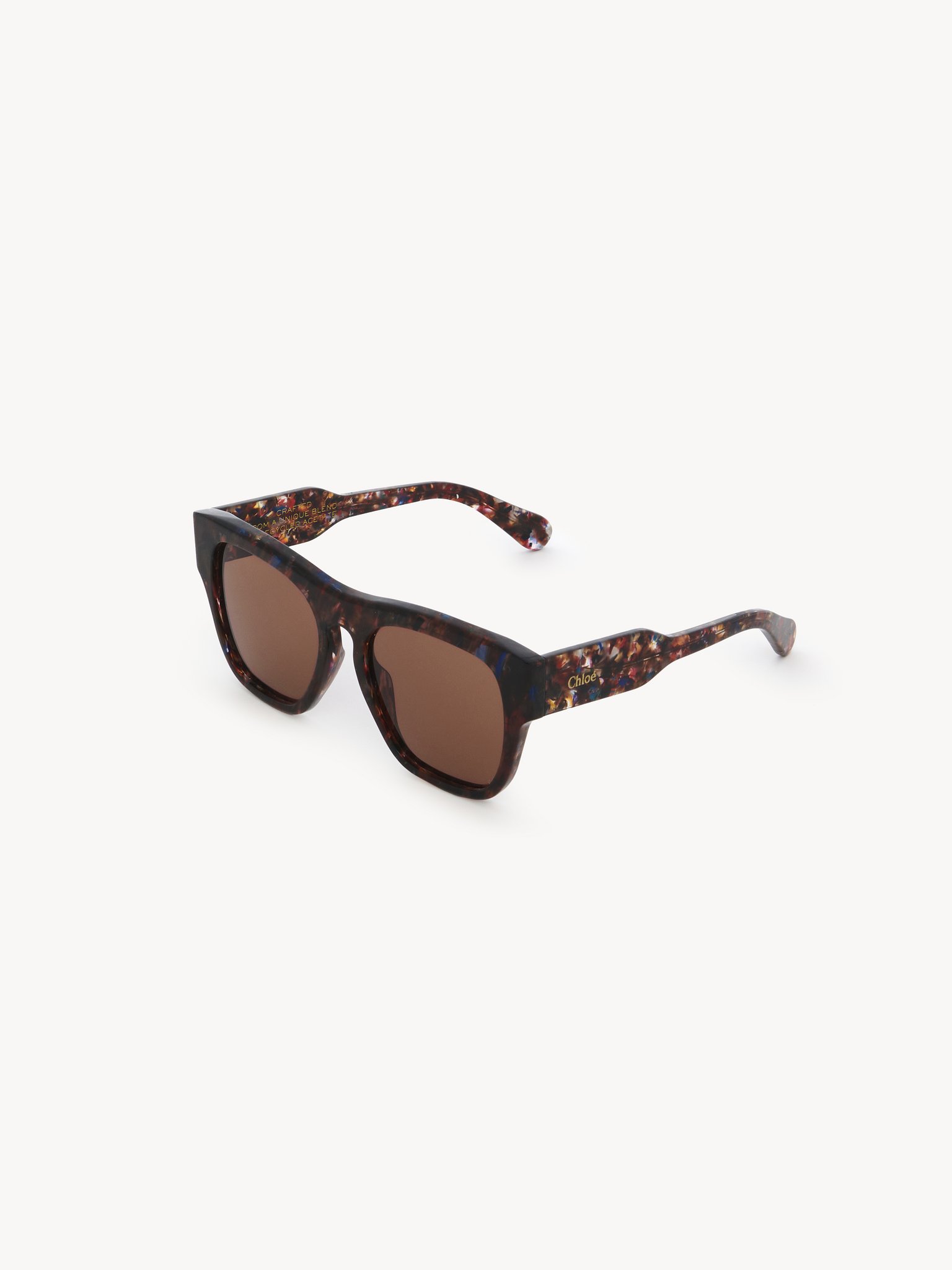 Gayia sunglasses Brown Havana Spotted Rose/Blue recycled acetate & bio-based nylon
Warm Brown lenses