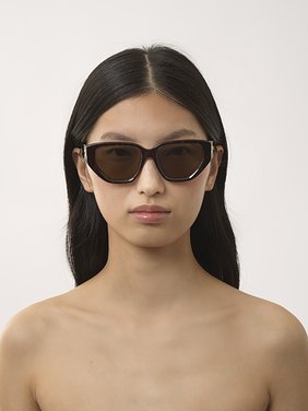 Marcie sunglasses Dark Havana lower-impact acetate & bio-based nylon
Brown lenses 