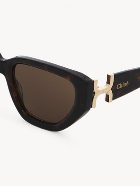 Marcie sunglasses Dark Havana lower-impact acetate & bio-based nylon
Brown lenses 