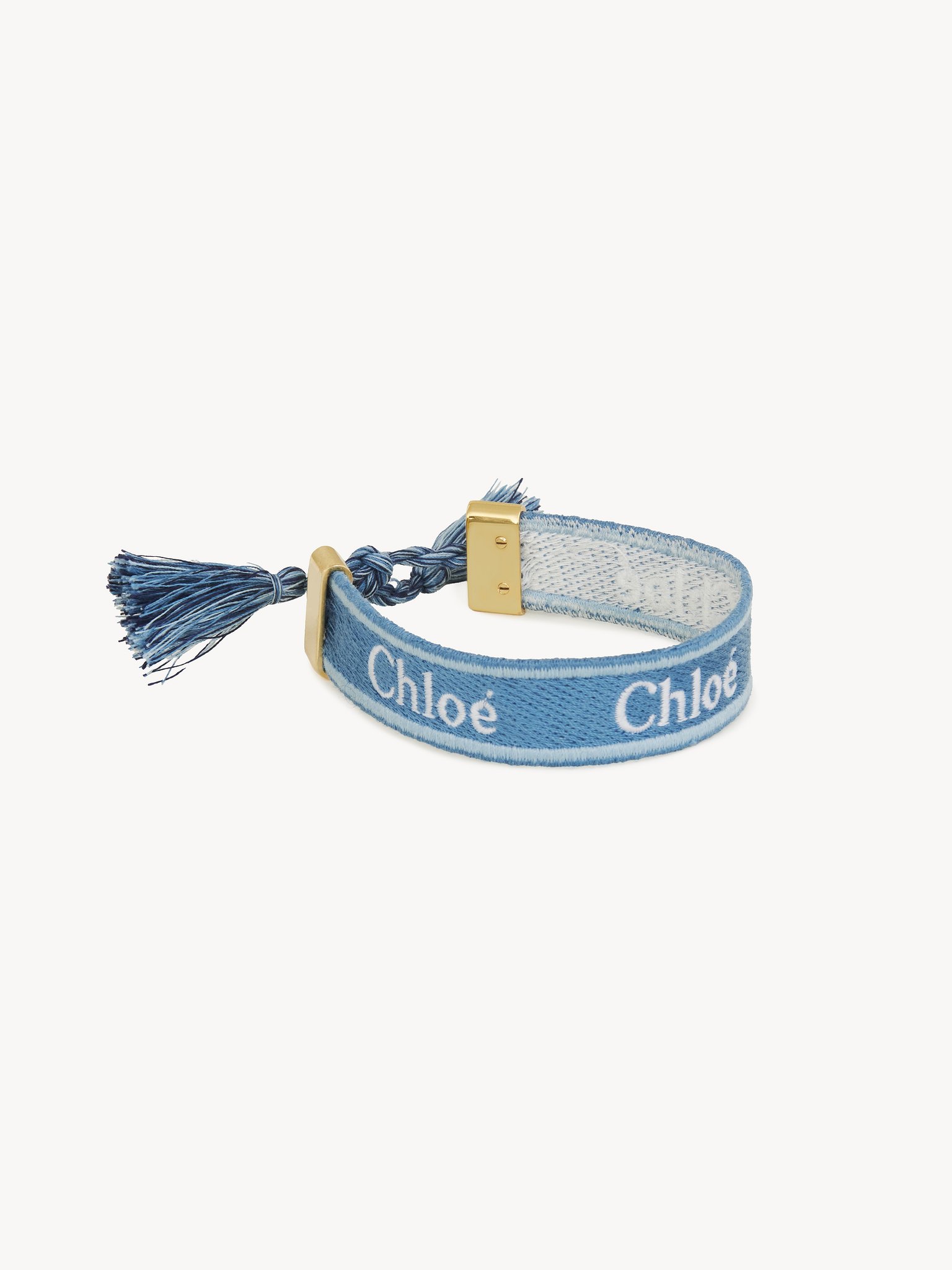 Woody Bracelet Brass, linen & cotton
Nickel Blue