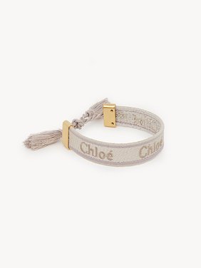 Woody bracelet Polyester & brass
Beige & Grey