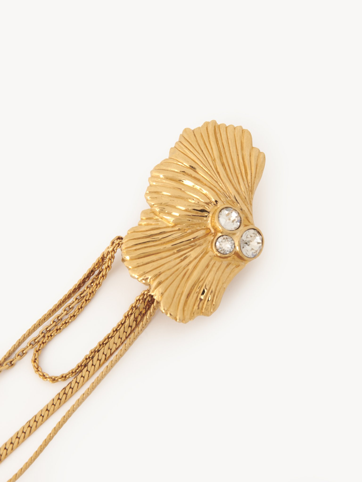 The Chloé Flowers earrings Brass & crystal glass
Vintage gold Product detail