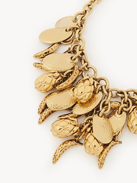 The Chloé Fruits necklace Brass
Vintage Gold Product detail