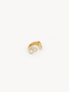 The Chloé Flowers ring Brass & crystal glass
Vintage Gold