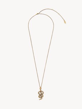 The Chloé Snake pendant necklace Brass
Vintage Gold