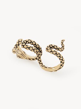 The Chloé Snake double ring Brass
Vintage Gold Product detail