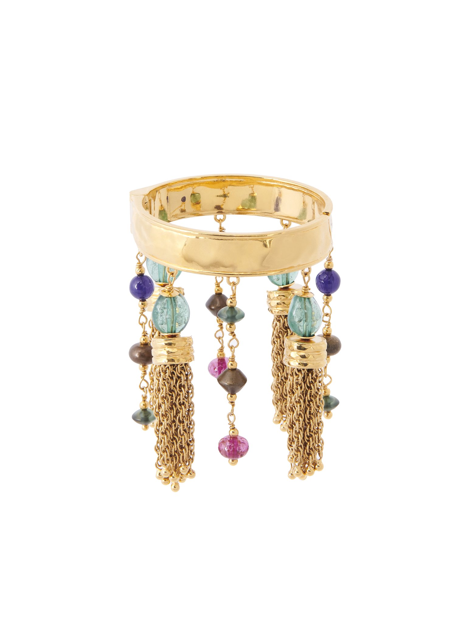 The Chloé Pompoms bracelet Brass, synthetic pearls & crystal glass
Vintage Gold Preview of the product in the shopping bag