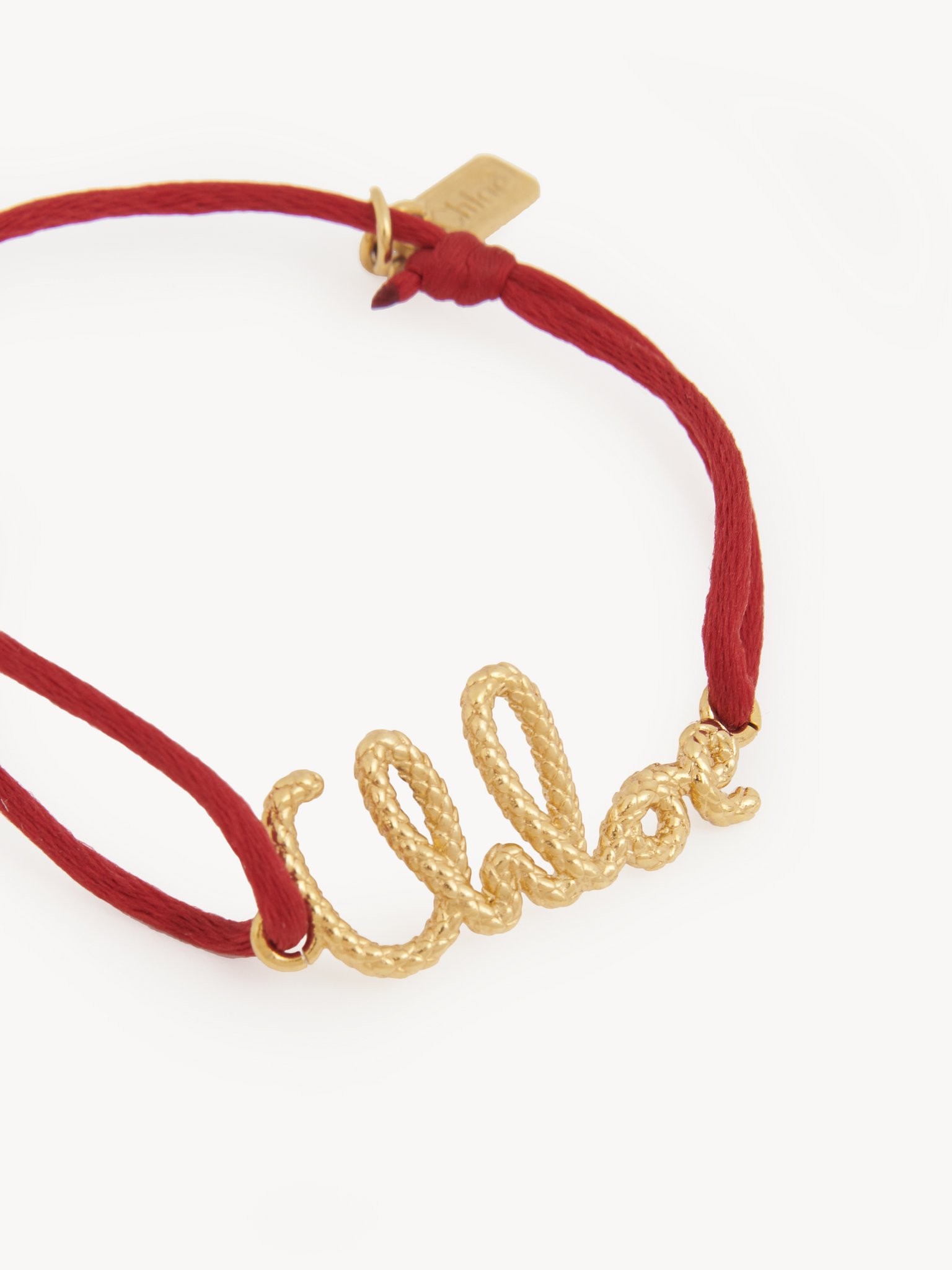 The Chloé Snake bracelet Brass & polyester
Red Flame Product detail