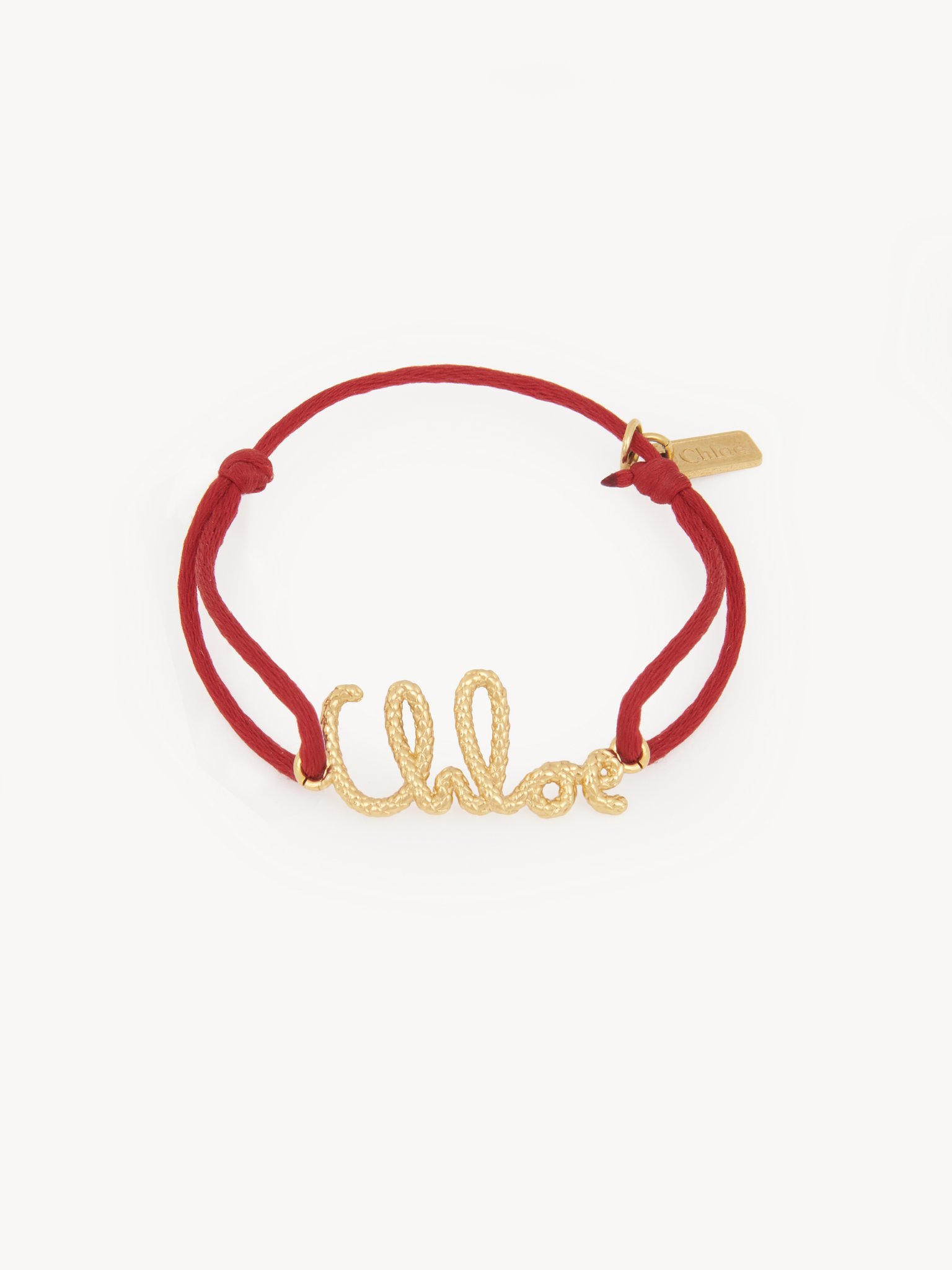 The Chloé Snake bracelet Brass & polyester
Red Flame