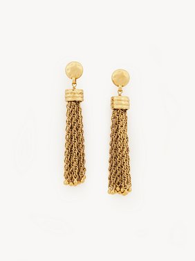 The Chloé Pompoms earrings Brass
Vintage Gold