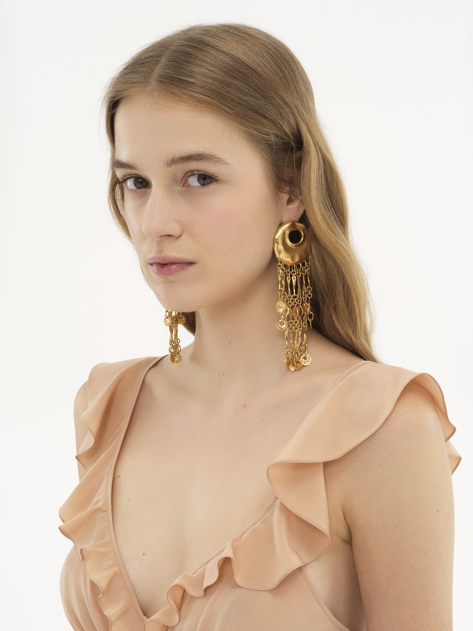 The Chloé Eclectic earrings Brass
Vintage Gold 