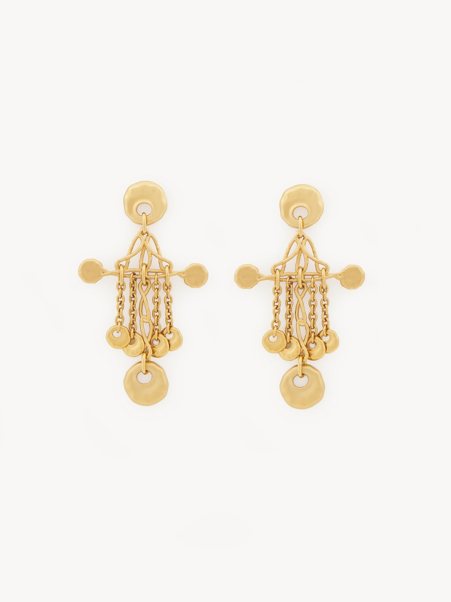 The Chloé Eclectic earrings Brass
Vintage Gold