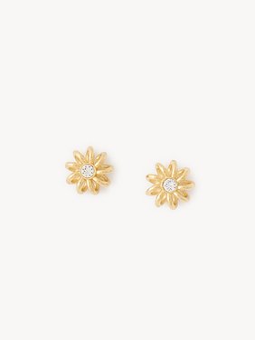 The Chloé Mechanical Flowers earrings Brass & crystal glass
Vintage Gold