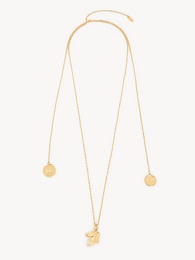 The Chloé Charms necklace Brass
Vintage Gold