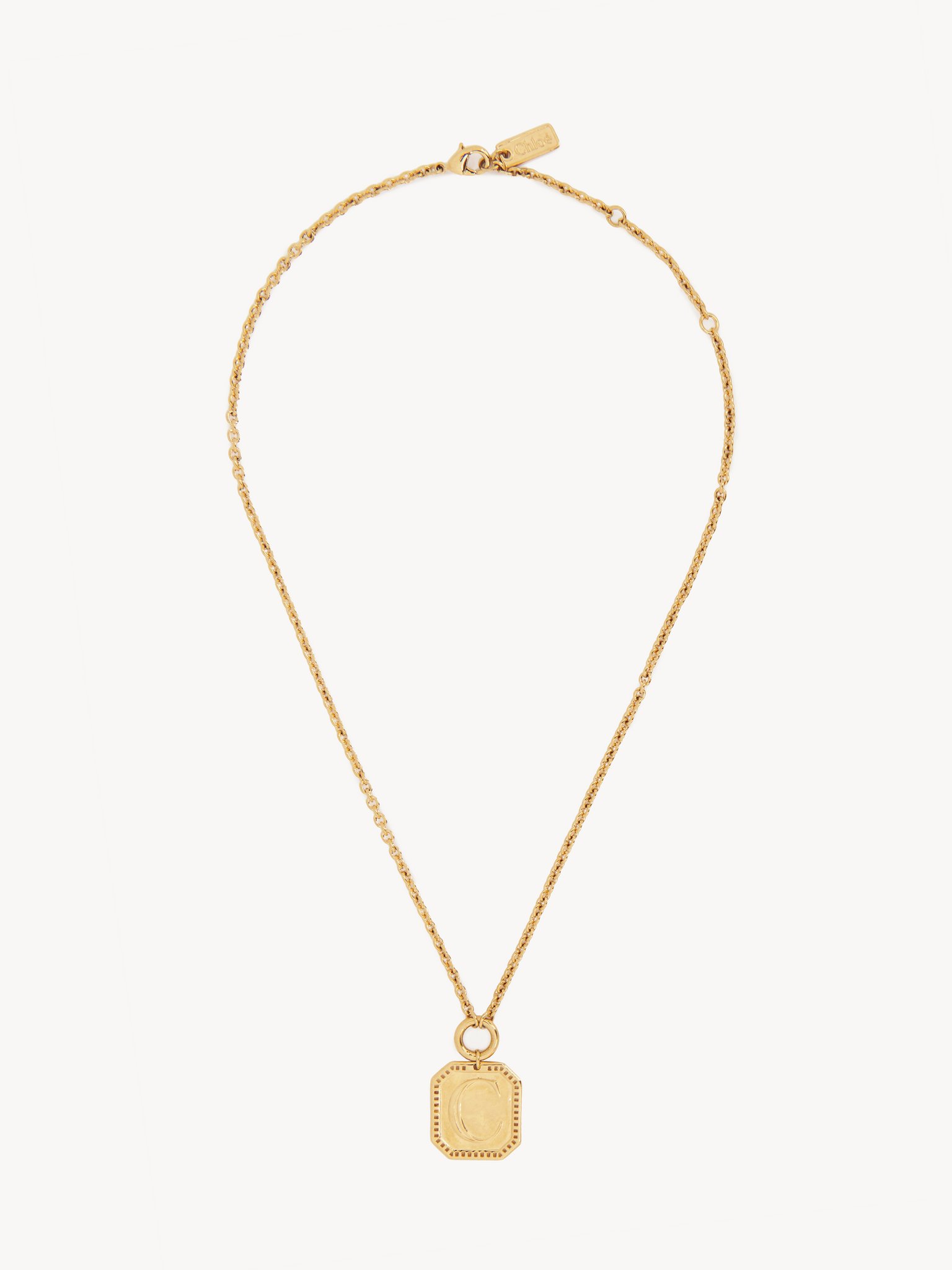 The Chloé Charms necklace Brass
Vintage Gold