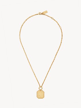 The Chloé Charms necklace Brass
Vintage Gold