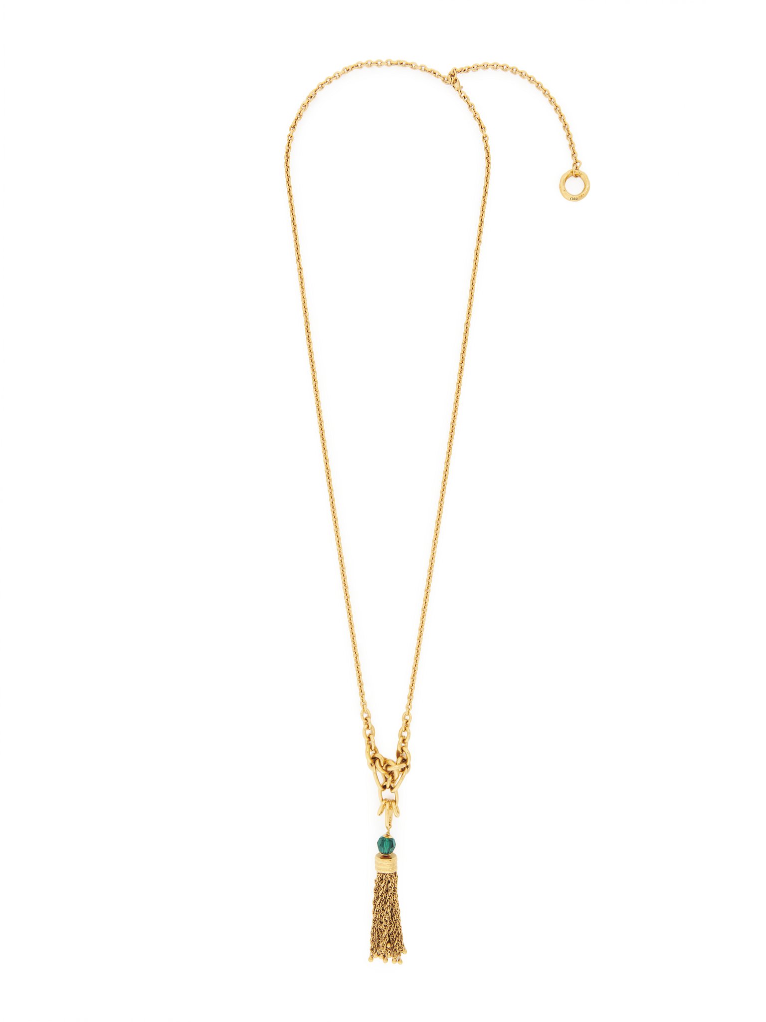 The Chloé Pompoms necklace Brass & crystal glass
Vintage Gold Preview of the product in the shopping bag