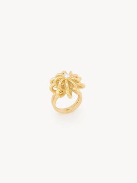 The Chloé Mechanical Flowers ring Brass & crystal glass
Vintage Gold