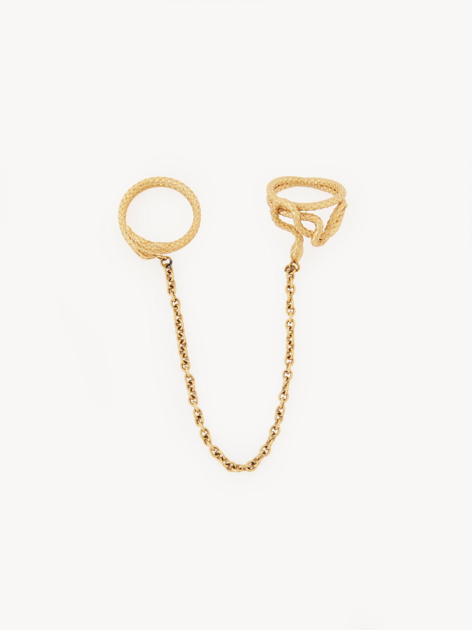 The Chloé Snake ring Brass
Vintage Gold