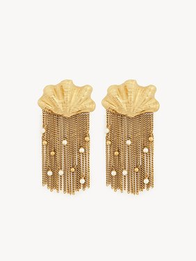 The Chloé Shells earrings Brass & synthetic pearls
Vintage Gold