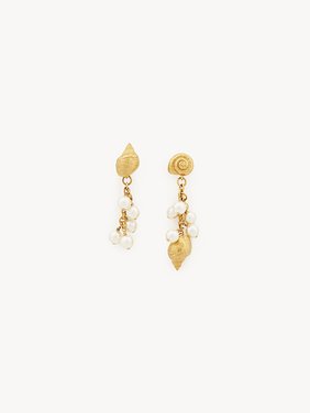 The Chloé Shells earrings Brass & synthetic pearls
Vintage Gold