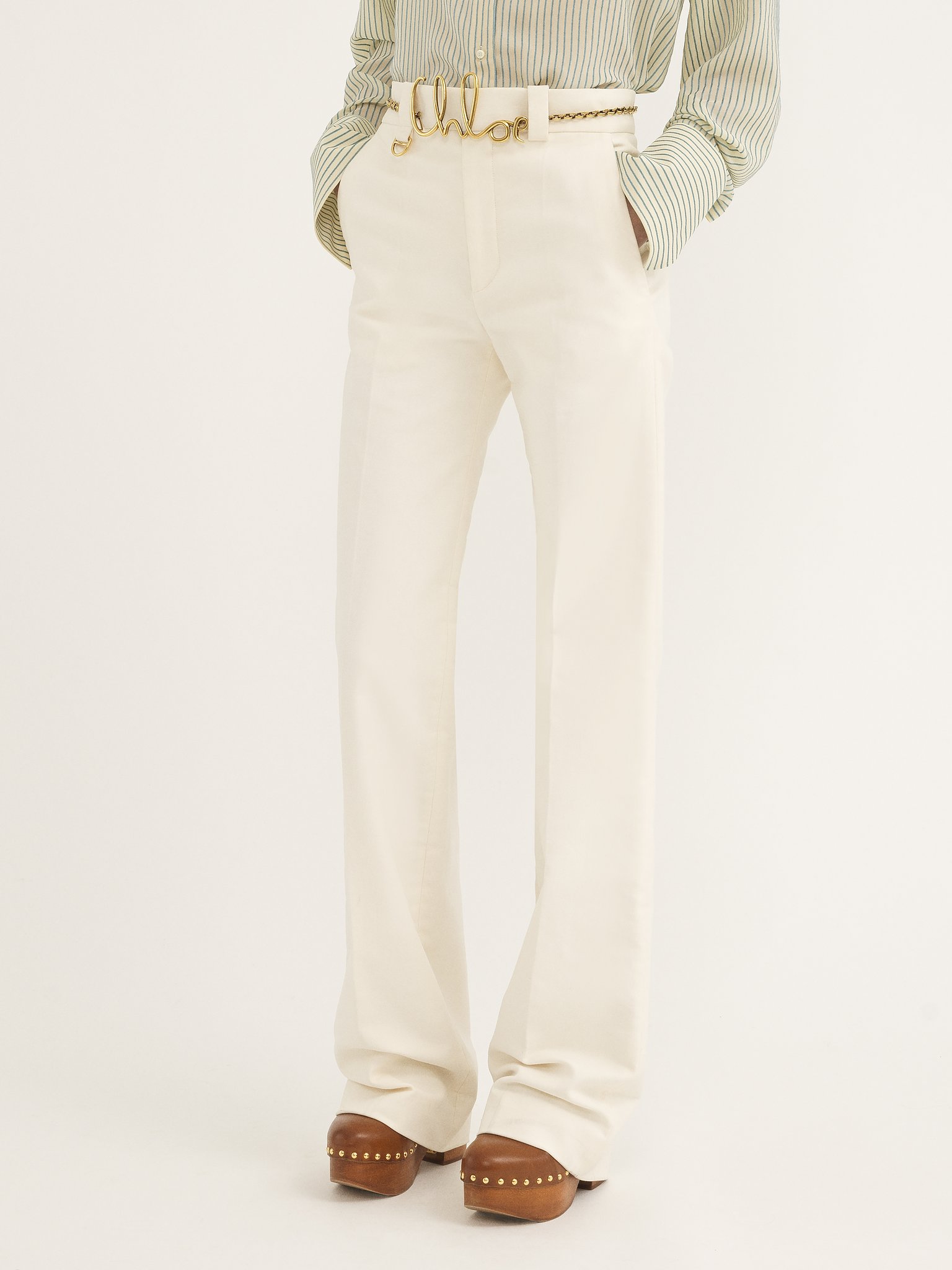 Tailored trousers in brushed cotton Organic brushed cotton
Coconut Milk Product detail