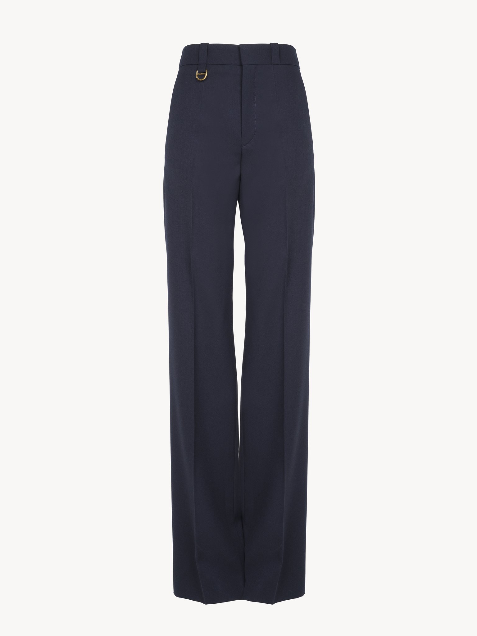 Tailored pants in wool grain de poudre Lower-impact wool grain de poudre
Eclipse Blue