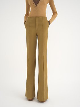 Flared trousers in cotton drill Organic cotton drill
Harvest Gold Product detail