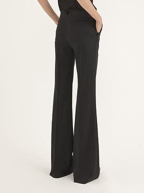 Flare pants in stretch wool Lower-impact stretch wool
Black 