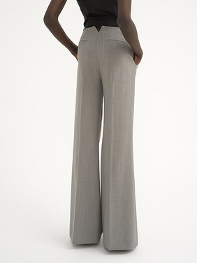 Flare pants in wool grain de poudre Chiné wool grain de poudre
Swan Grey 